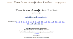 Desktop Screenshot of praxisenamericalatina.org