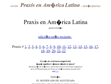 Tablet Screenshot of praxisenamericalatina.org